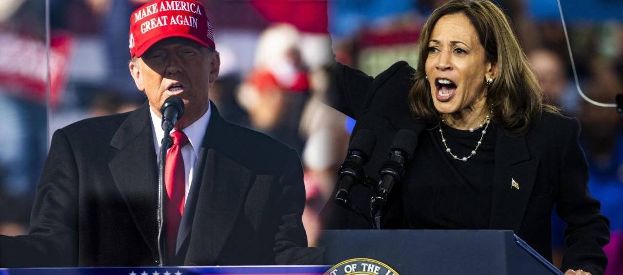 Donald Trump y Kamala Harris. 