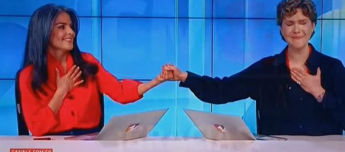 Entre lágrimas Claudia Palacios y Margarita Ortega despidieron la última emisión de CM&