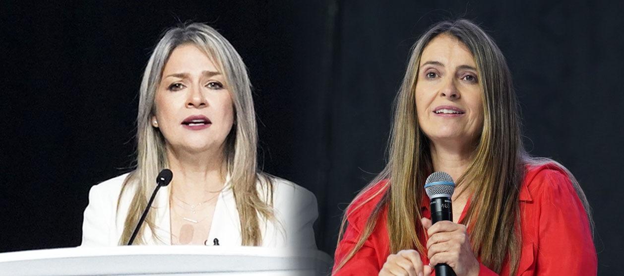 Vicky Dávila y Paloma Valencia.