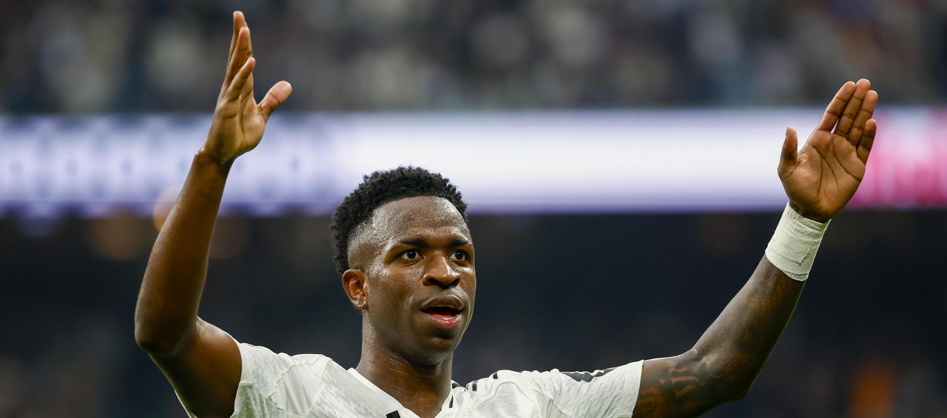 Vinicius celebrando uno de sus goles.