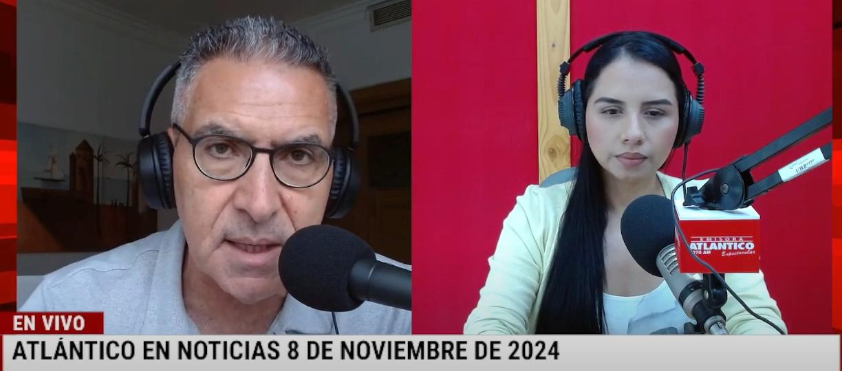 Jorge Cura / Lorena Lamilla, en el estudio Atlántico en Noticias.