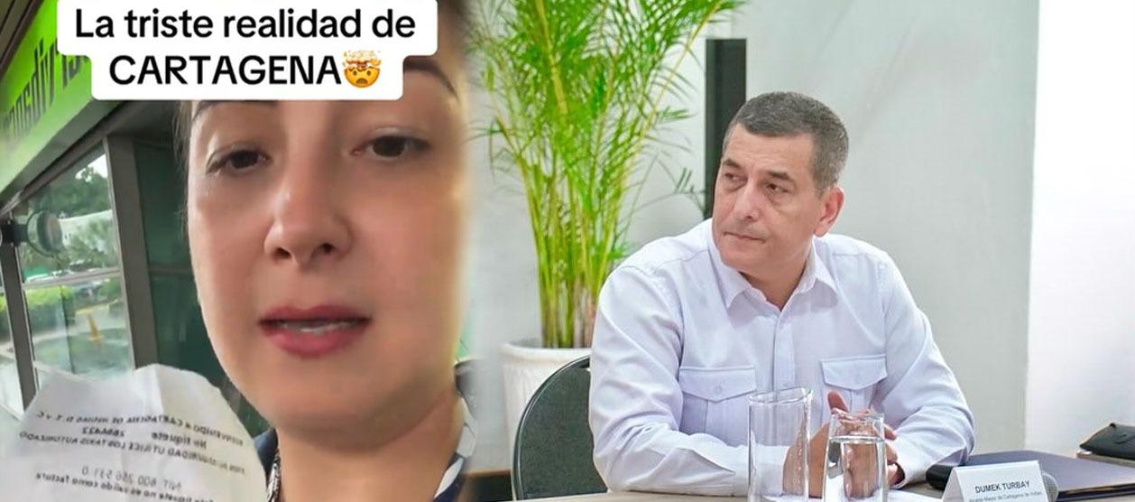 Descire Díaz / Alcalde de Cartagena, Dumek Turbay. 