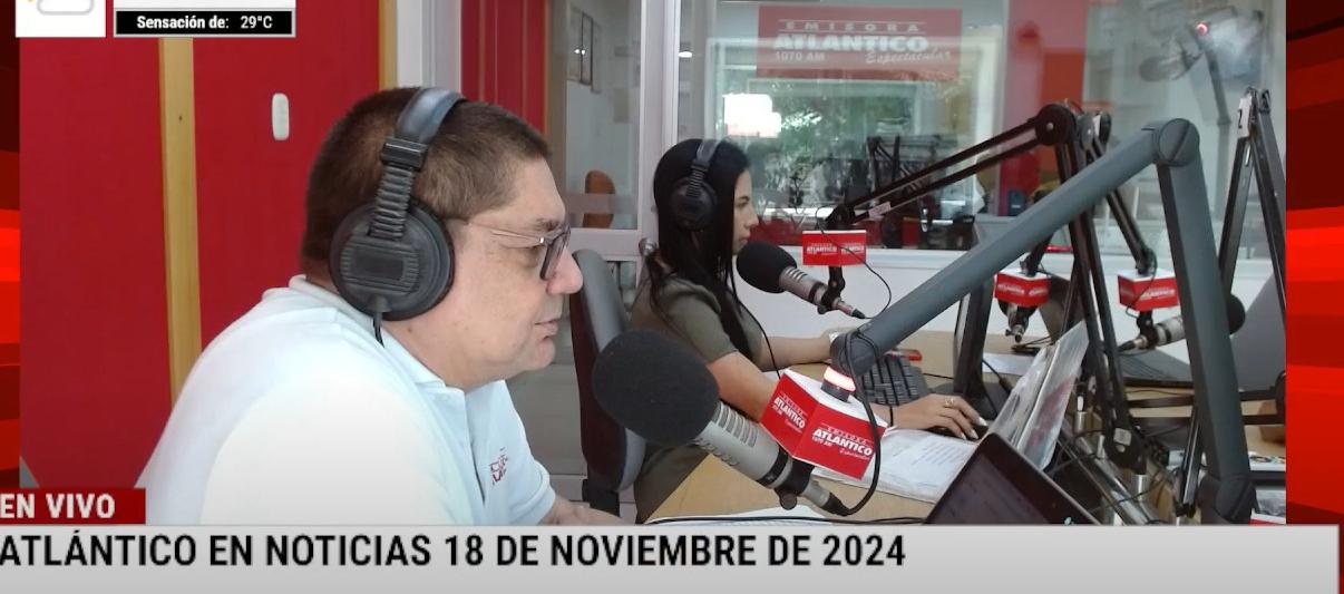 Transmisión de Atlántico en Noticias.