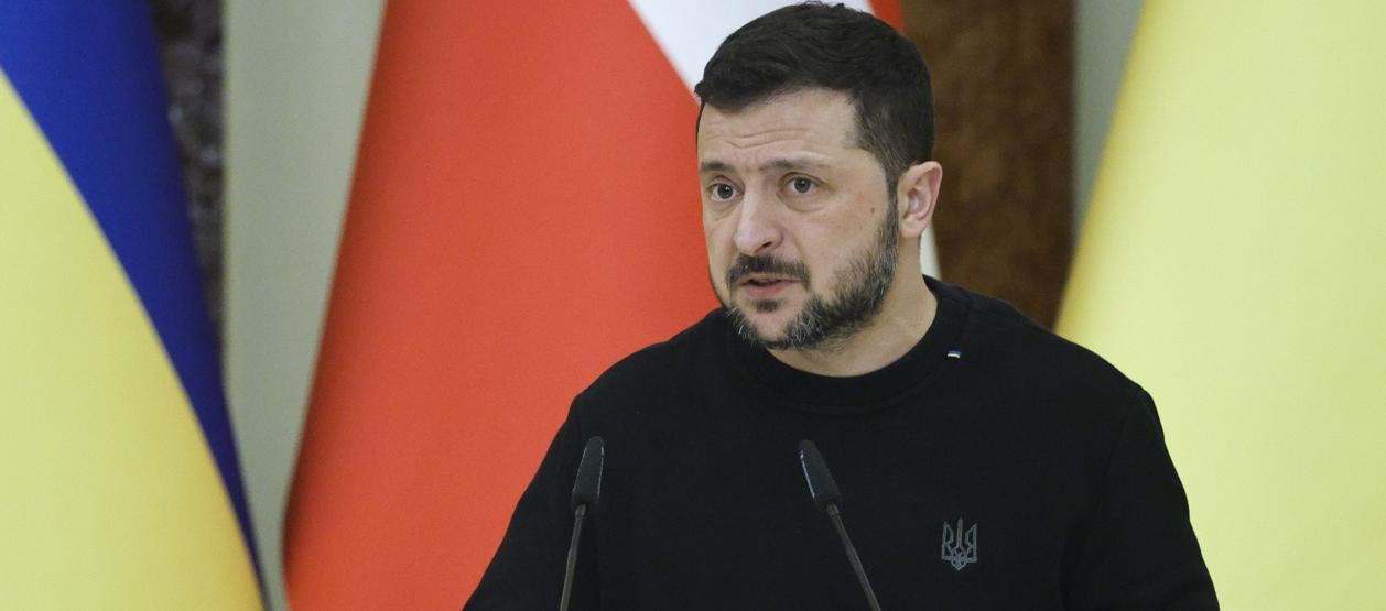 El presidente de Ucrania, Volodímir Zelenski.