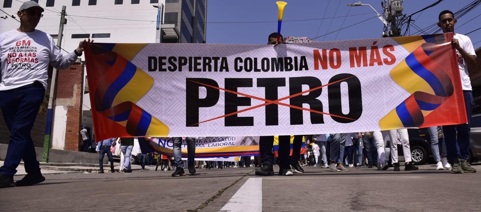 Marcha que se desarrollo en el pasado en Barranquilla. 