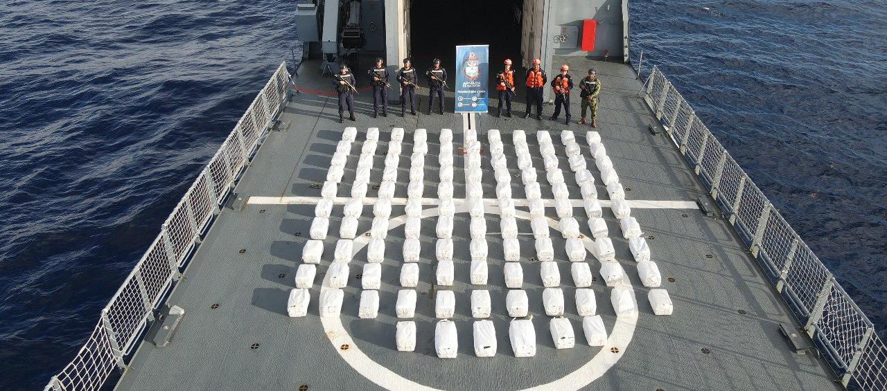 Operaciones de control marítimo contra el delito transnacional del narcotráfico.