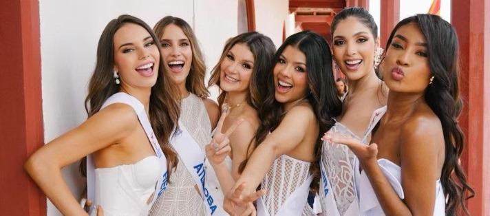 Grupo de candidatas a Señorita Colombia.