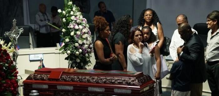 El cuerpo de Leonor González en el Concejo de Cali.