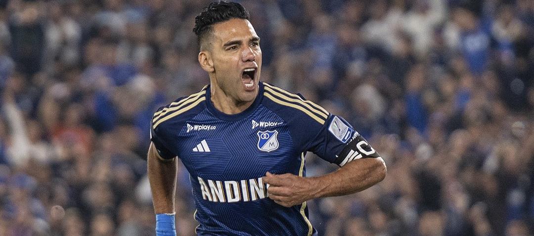 Falcao García marcó el gol de la victoria de Millonarios sobre el Pasto. 