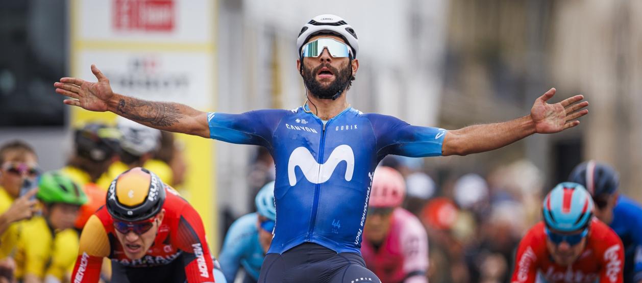 Fernando Gaviria corre para el Movistar desde 2023. 