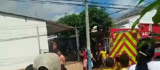 Incendio en una vivienda. 
