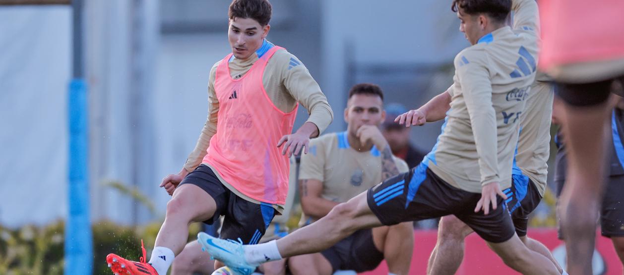 Julián Álvarez, delantero de la selección Argentina. 
