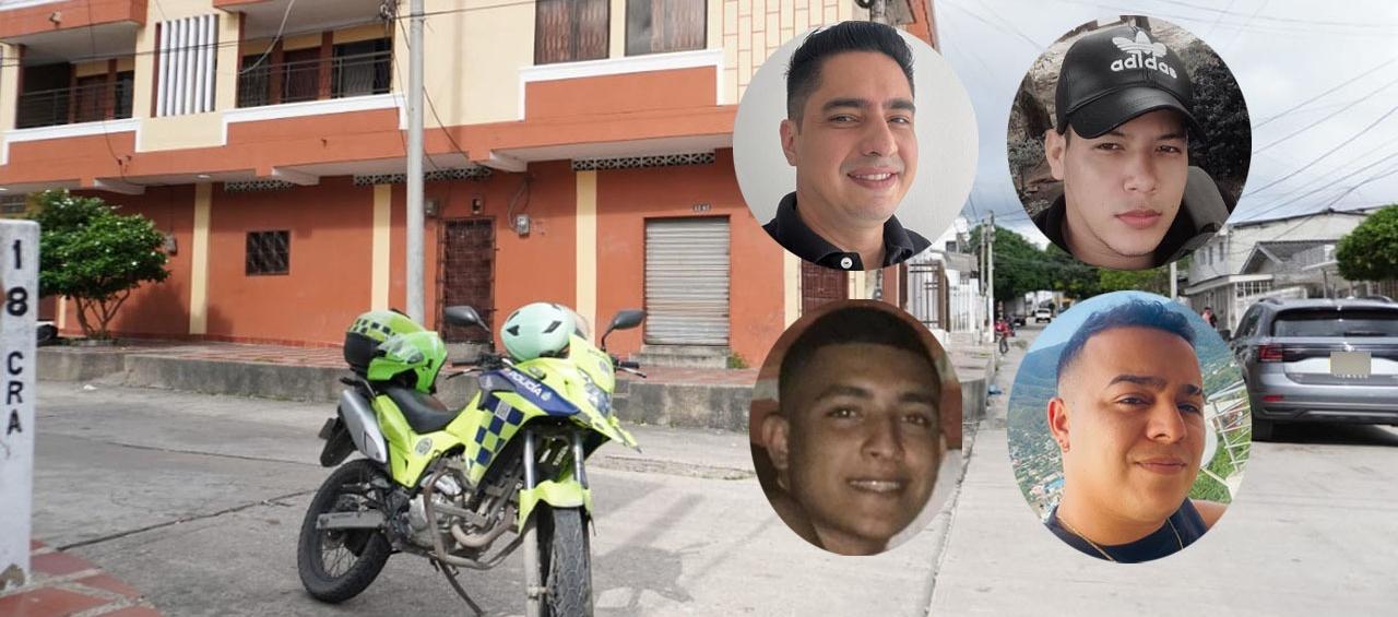 Andrés Felipe Berdugo De La Cruz, Edwin Horacio Pérez Plata y Felipe Andrés De Las Salas y Víctor Danilo Olivera Martínez.