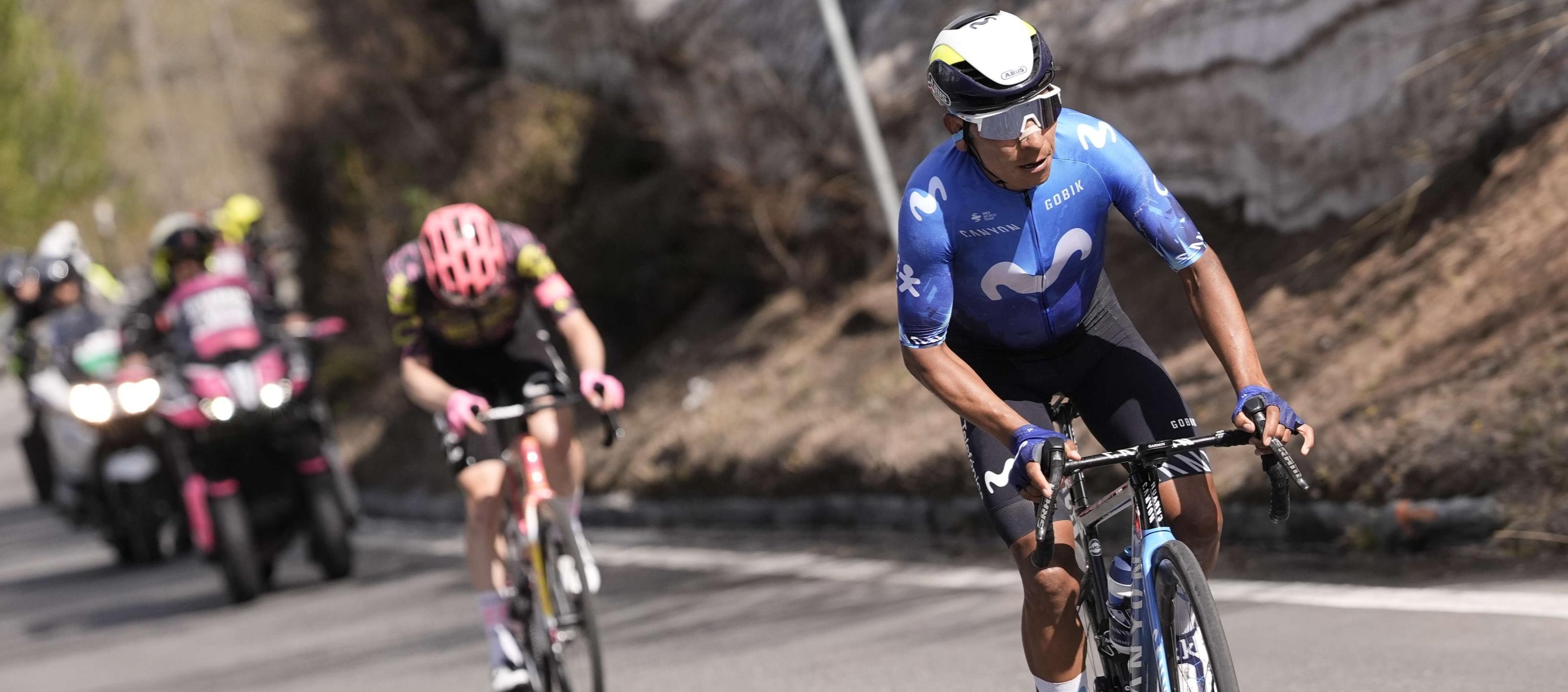 Nairo Quintana corrió en la última temporada para el Movistar.