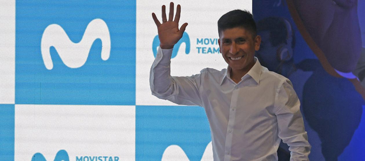 Nairo Quintana, corredor colombiano del Movistar Team. 