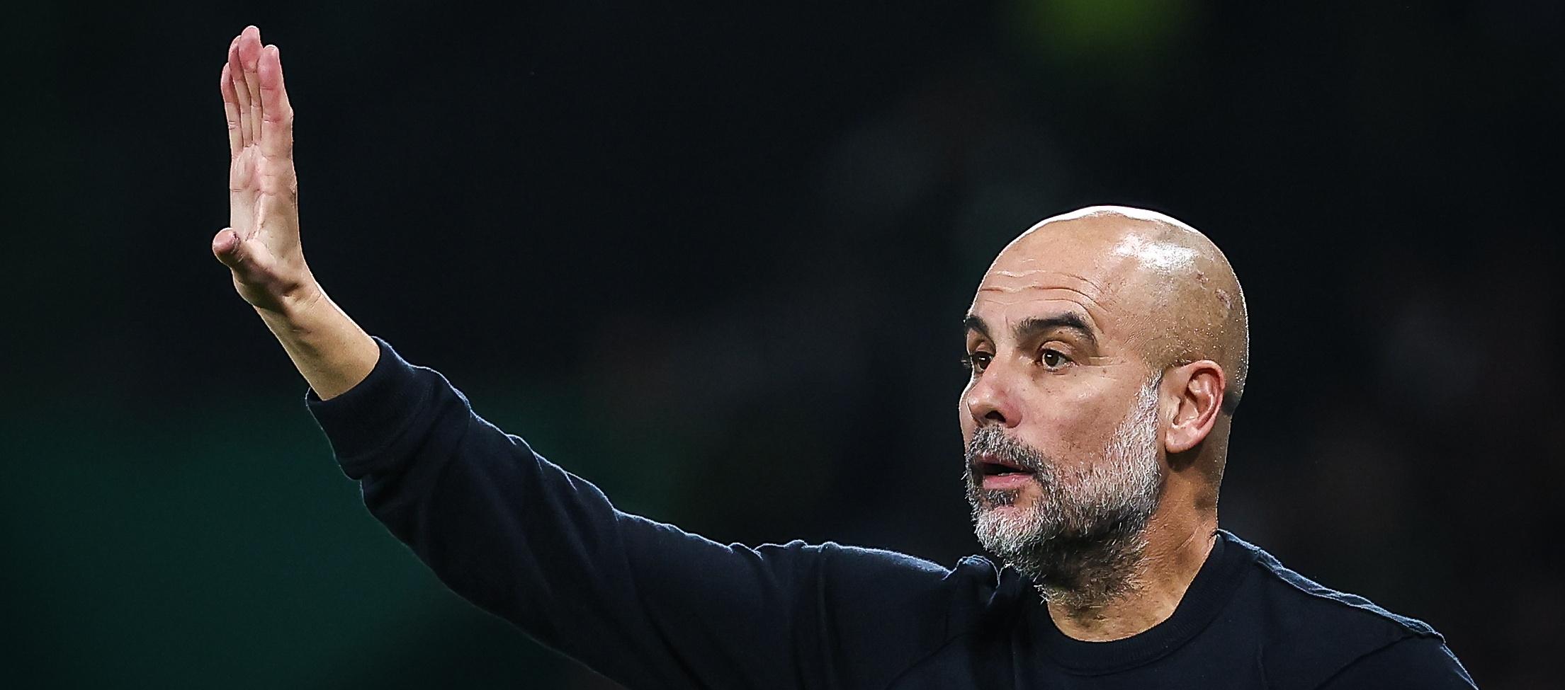 Pep Guardiola, actual entrenador del Manchester City.