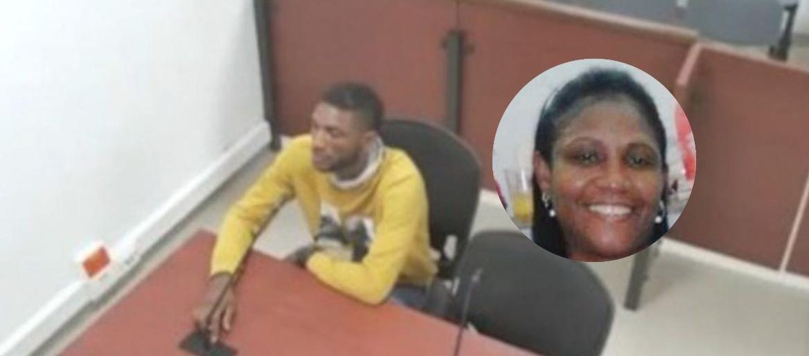 Ermis Alberto Herrera Medina, procesado; y Vianis Ruiz Barrios, víctima. 