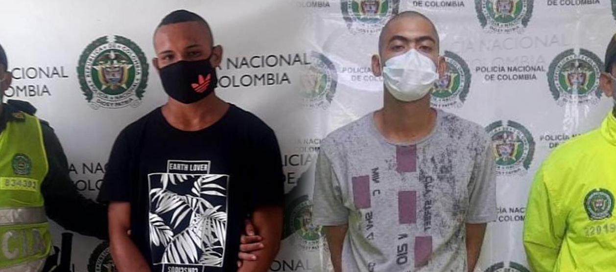 Diestéfano Ortíz Andrade, alias ‘El gringo’, y Jean Luis Jiménez Yarala, alias ‘Estrellita’. 