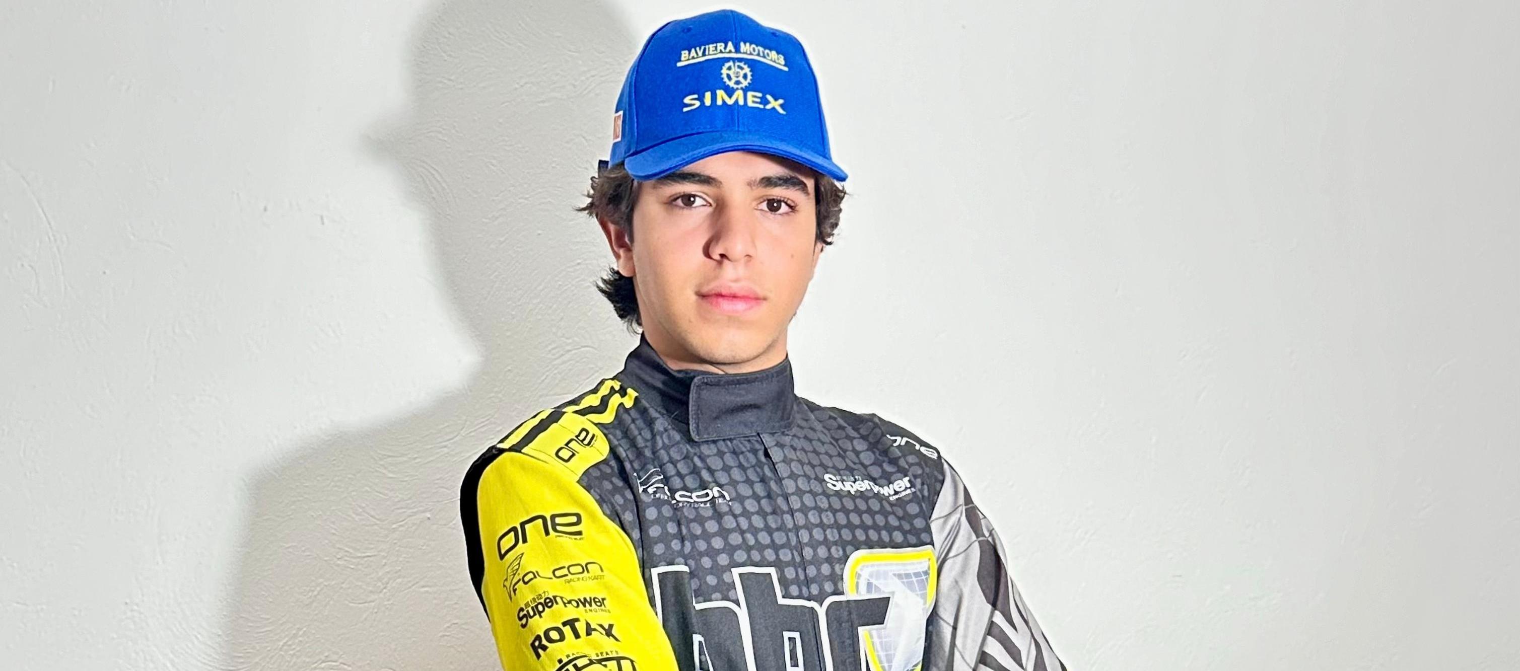 Santi Navarra, de 17 años, corredor mexicano de origen colombiano. 