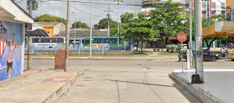 Sector donde se registraron los hechos. 