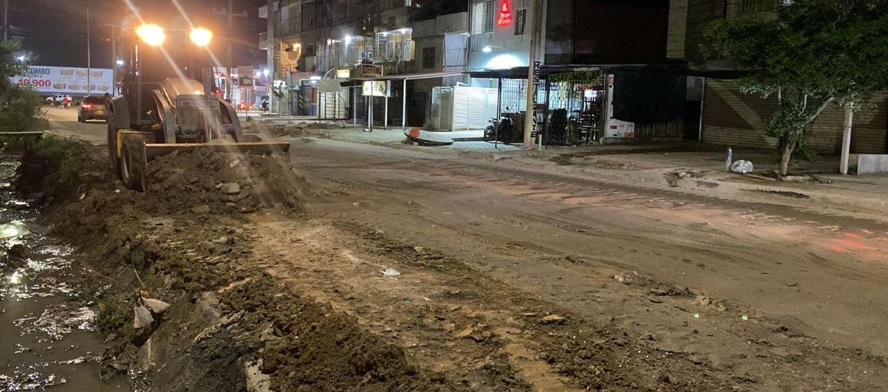 Trabajos adelantados en el tramo de la Circunvalar. 
