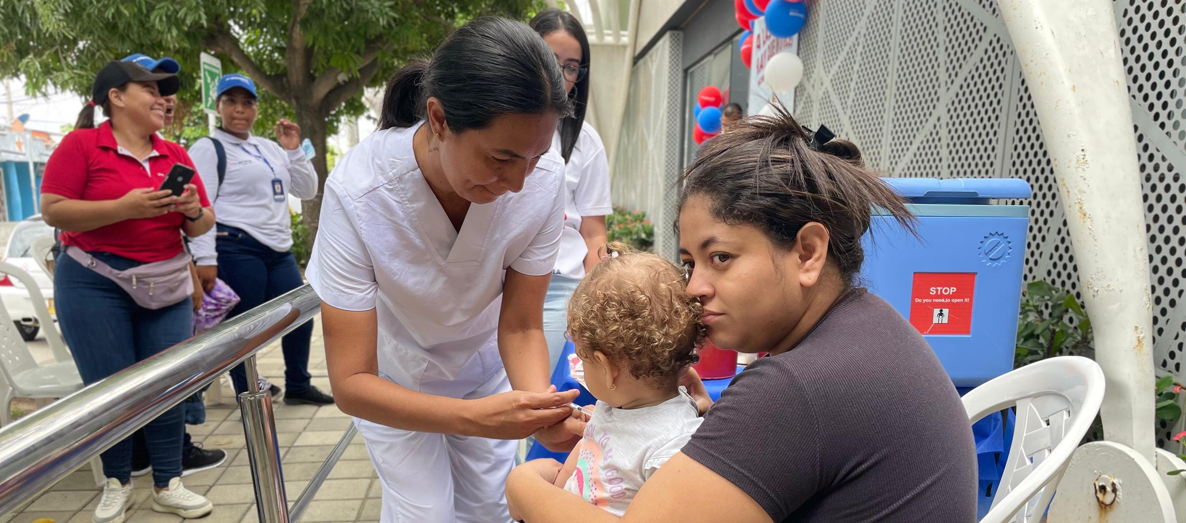 Jornada de vacunación en Barranquilla. 