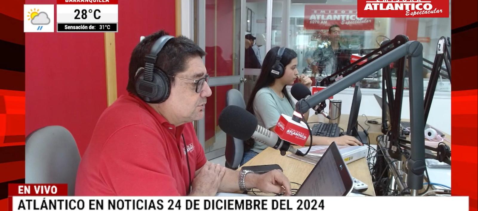 Transmisión de Atlántico en Noticias.