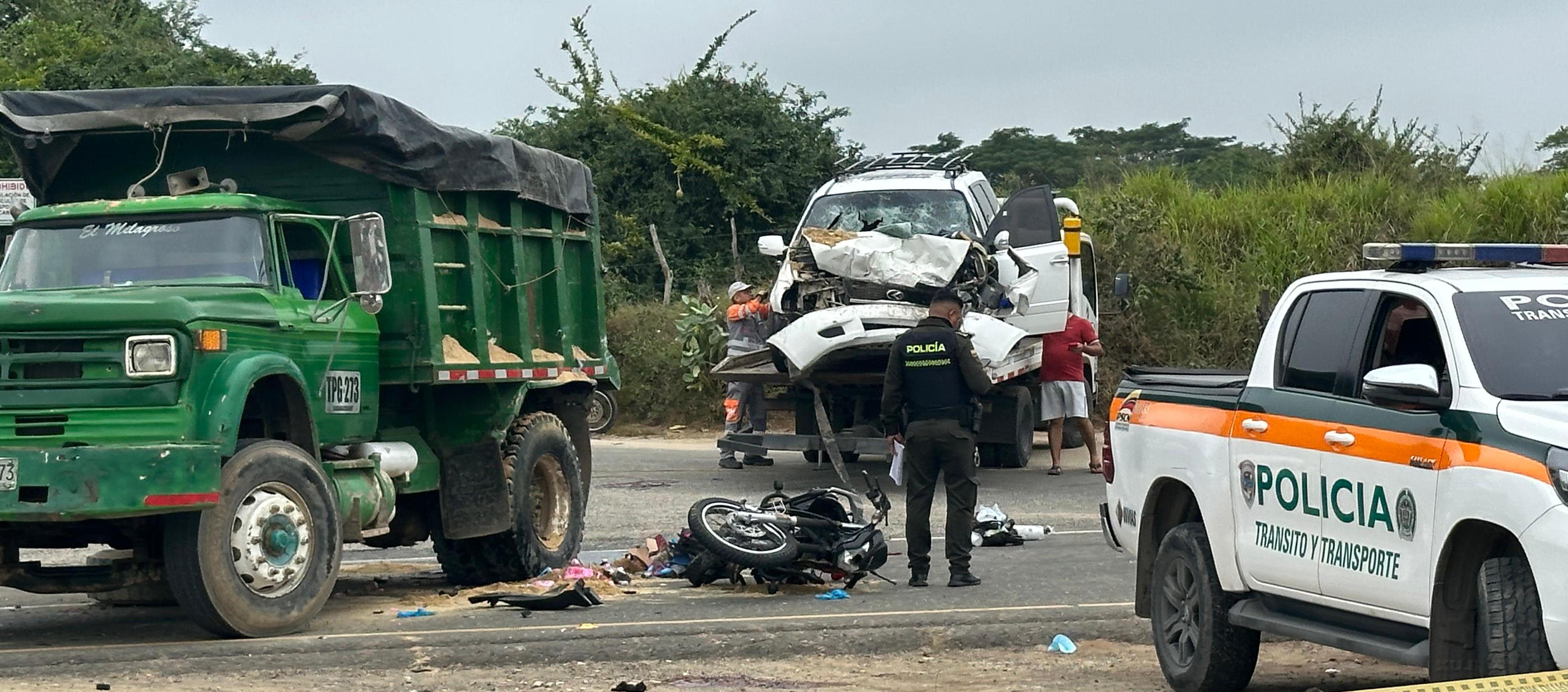 Accidente se presentó en el kilómetro 4 + 50 metros de la vía oriental. 