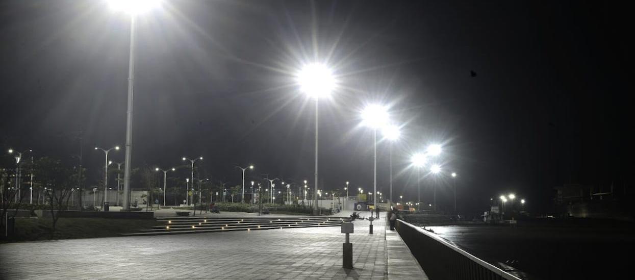 Alumbrado público en Barranquilla.