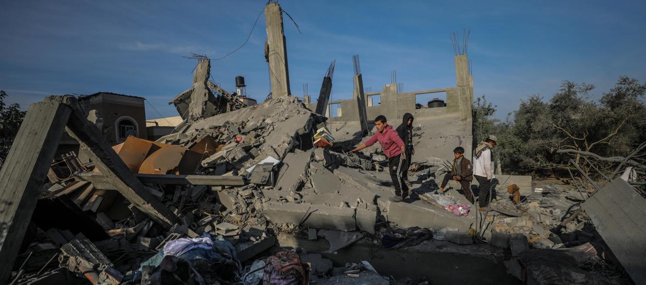 Los daños por el bombardeo israelí. 