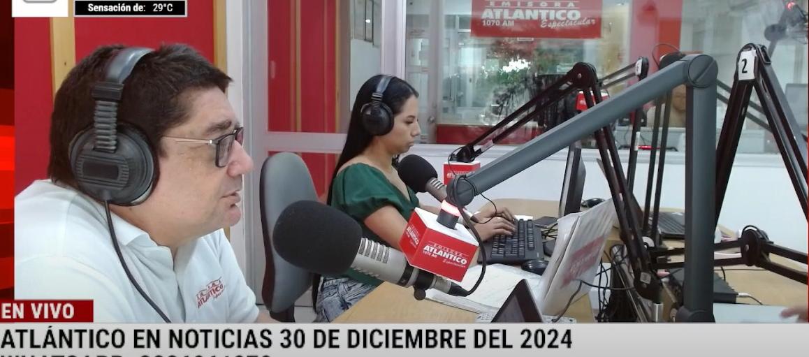 Transmisión de Atlántico en Noticias.
