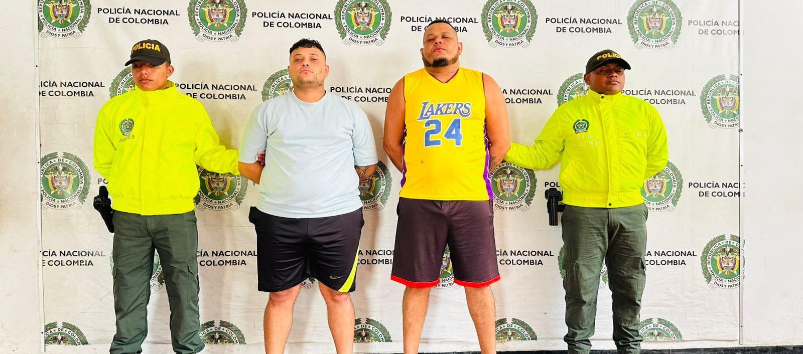 Leonardo Javier Suárez y Alberth Smith Guette Caballero.