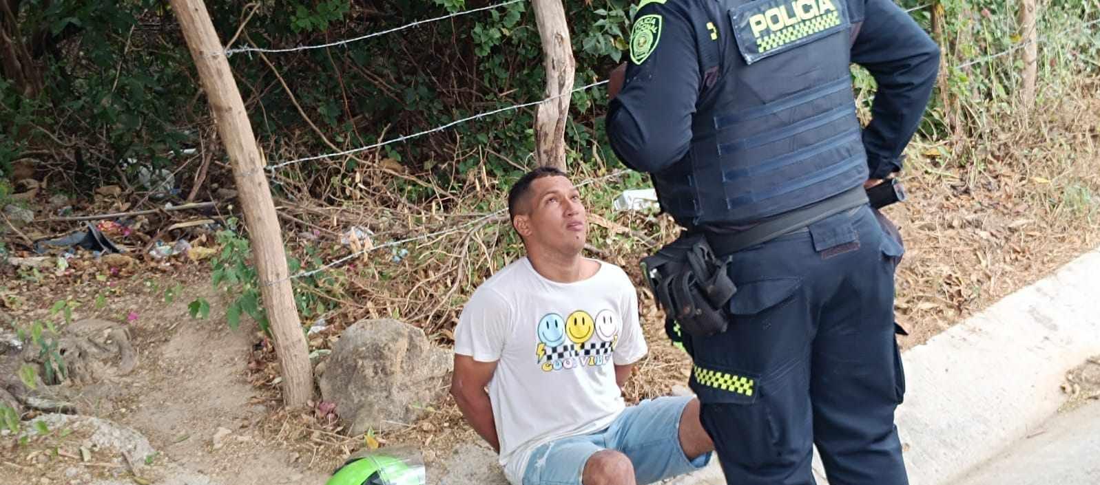 El hombre fue capturado a la altura de Playa Mendoza.