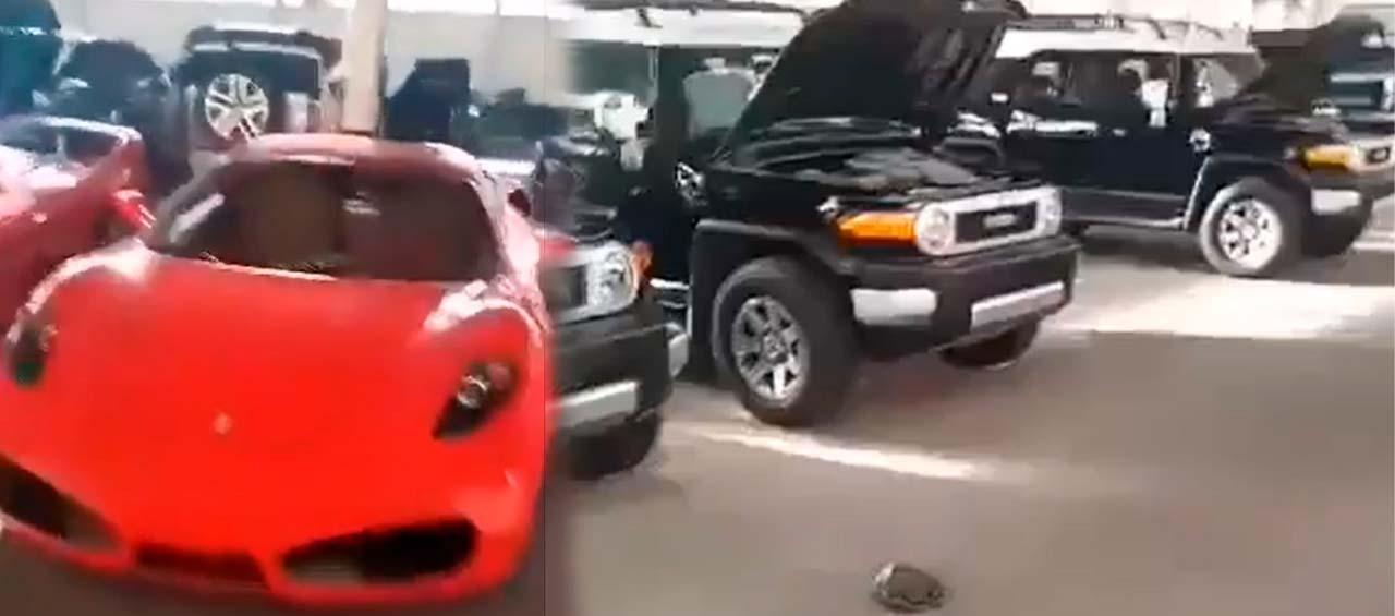 La colección de carros alta gama del expresidente de Siria.