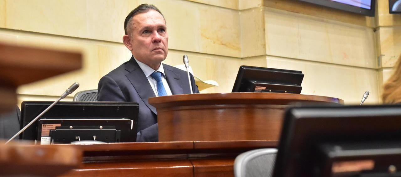 El presidente del Senado, Efraín Cepeda.