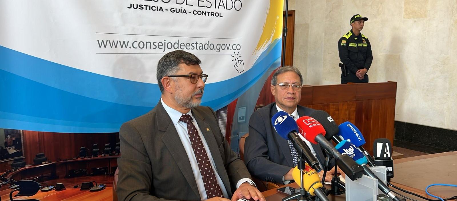 Milton Chaves y Luis Alberto Álvarez, presidente y vicepresidente del Consejo de Estado.