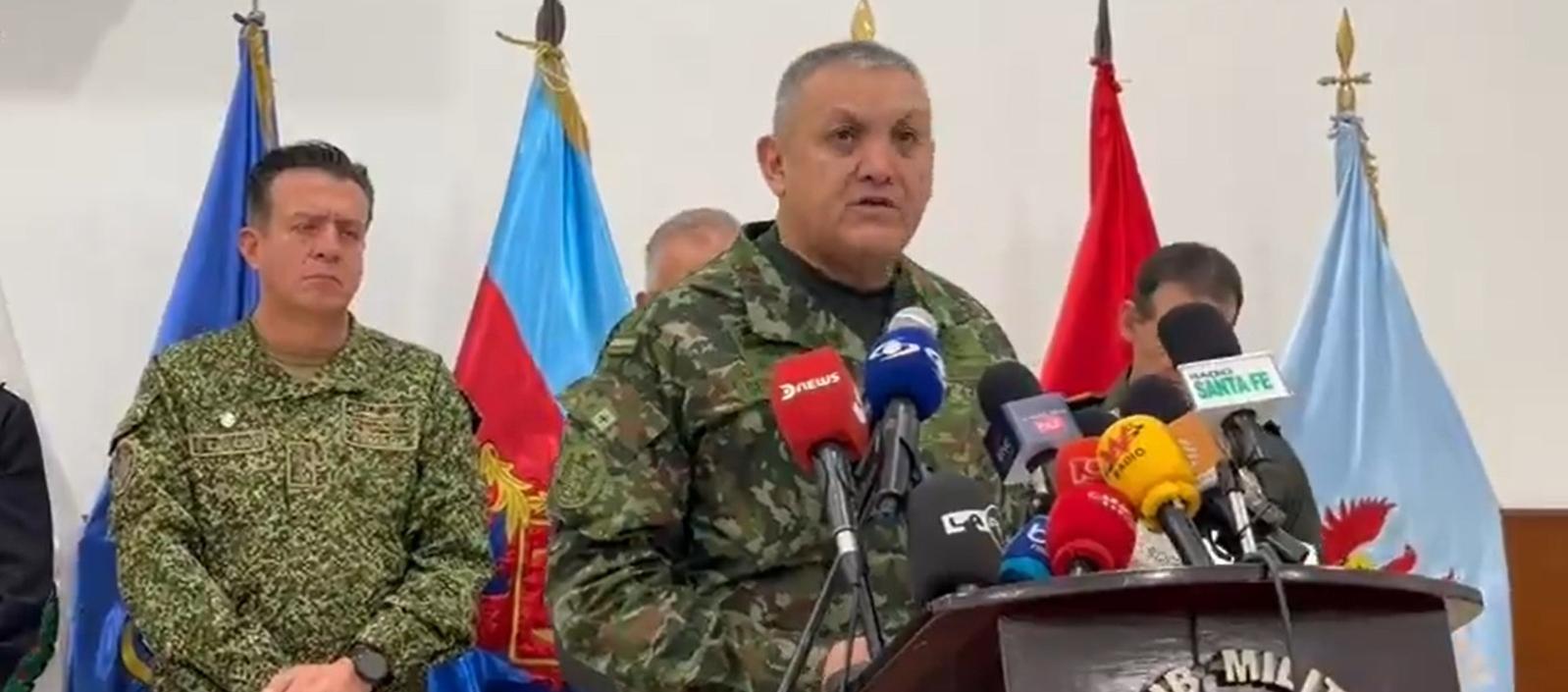 El general Omar Sepúlveda, Comandante encargado del Ejército.