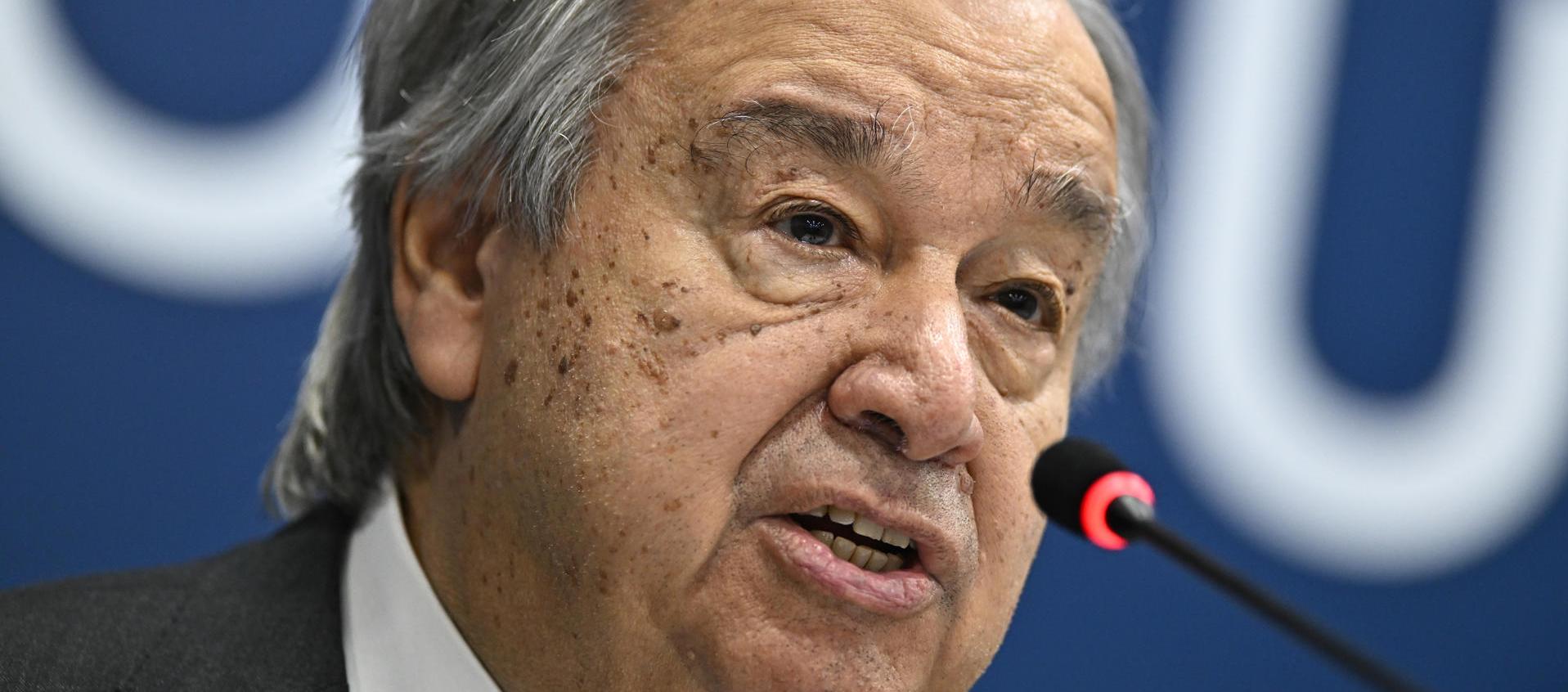 El secretario general de las Naciones Unidas (ONU), António Guterres.