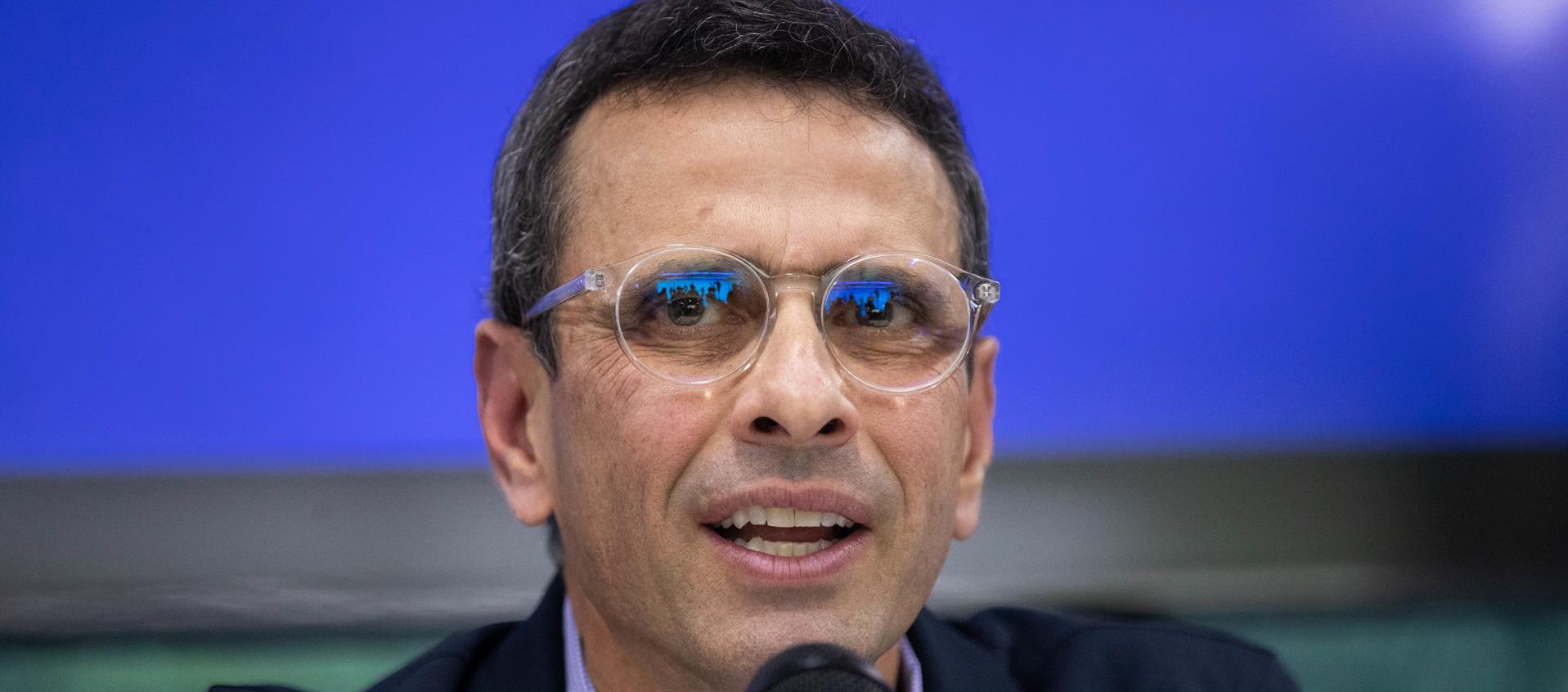 Excandidato presidencial, Henrique Capriles. 