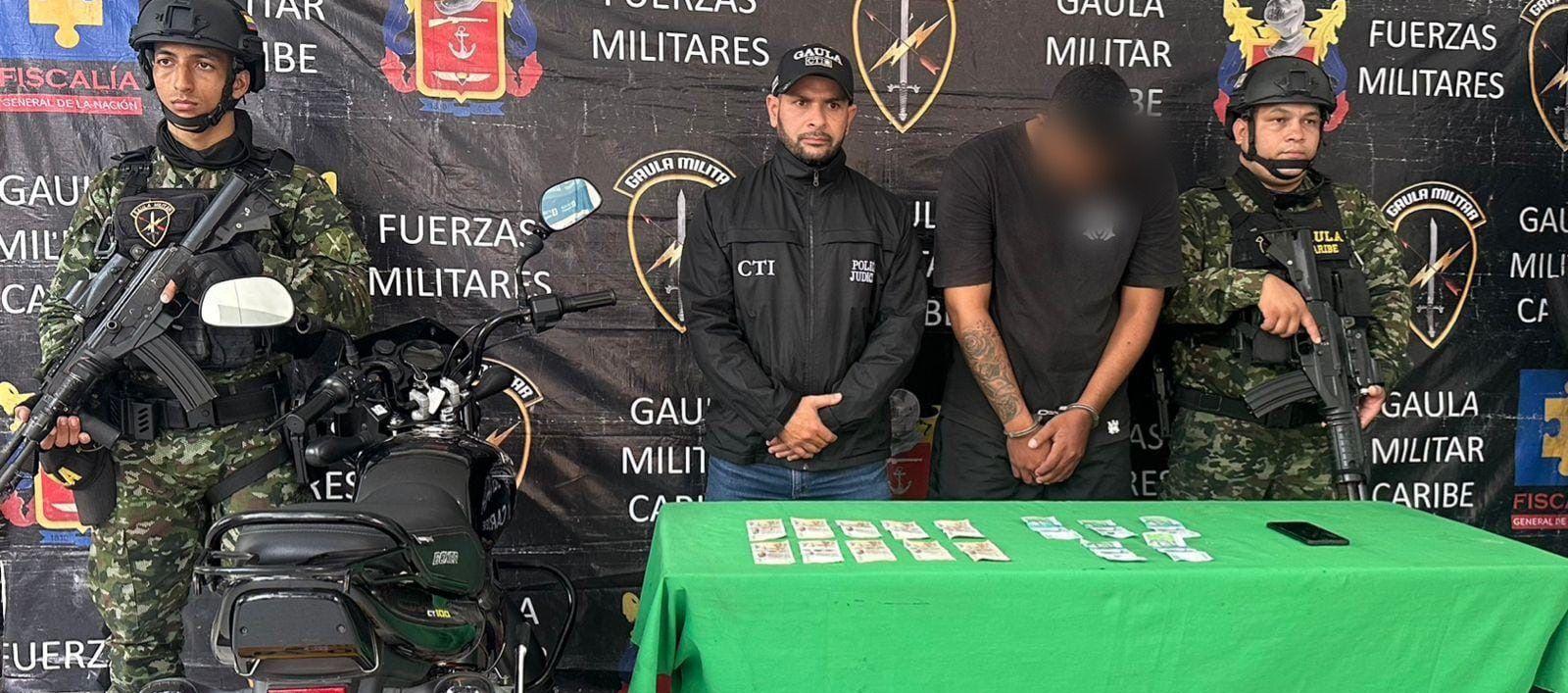 La captura fue realizada por el Gaula del Ejército y el CTI. 