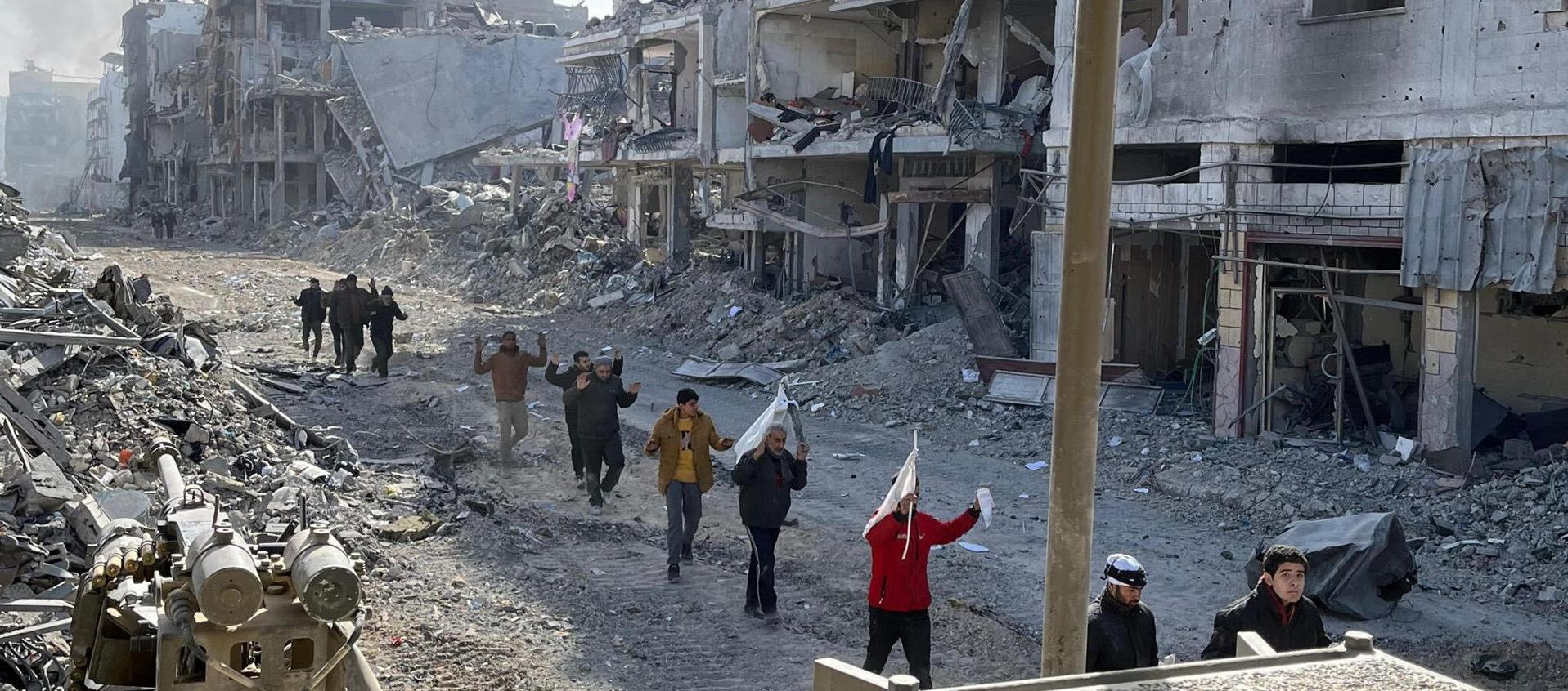 Vista del exterior del hospital Kamal Adwan de Beit Lahia, en el norte de la Franja de Gaza. 