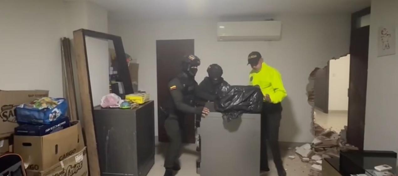 Incautación de joyas en un edificio del norte de Barranquilla. 