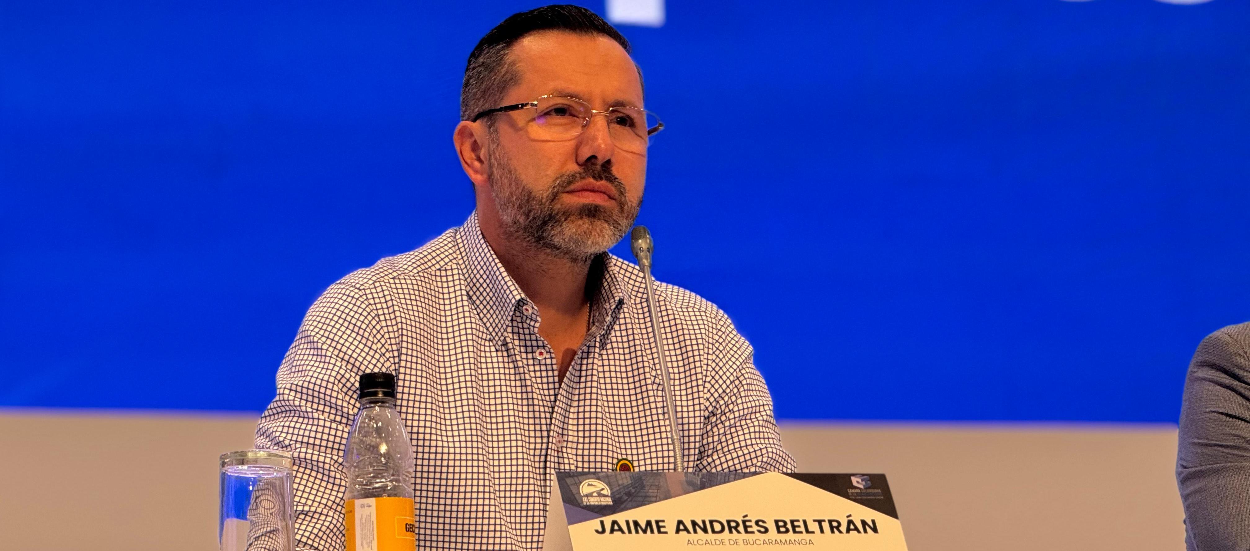 Jaime Andrés Beltrán, alcalde de Bucaramanga. 
