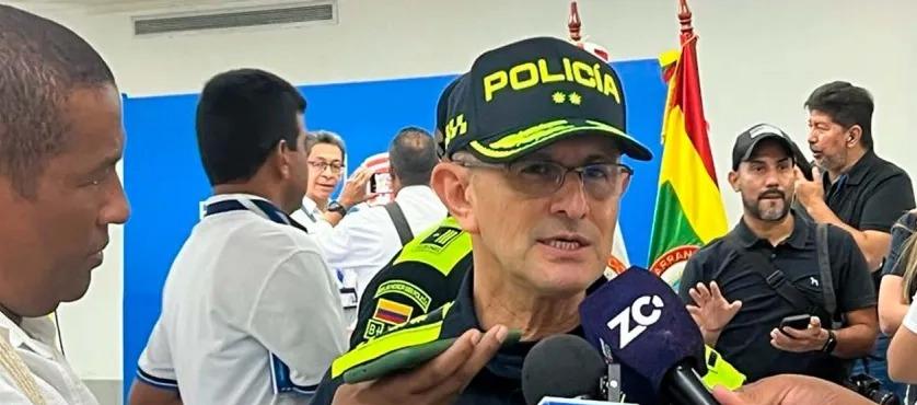 Jorge Antonio Urquijo, jefe Nacional de Servicio de Policía. 