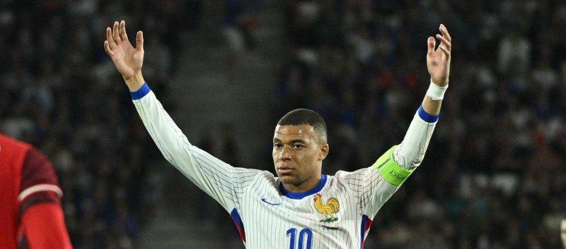 Kylian Mbappé en la Eurocopa 2024.