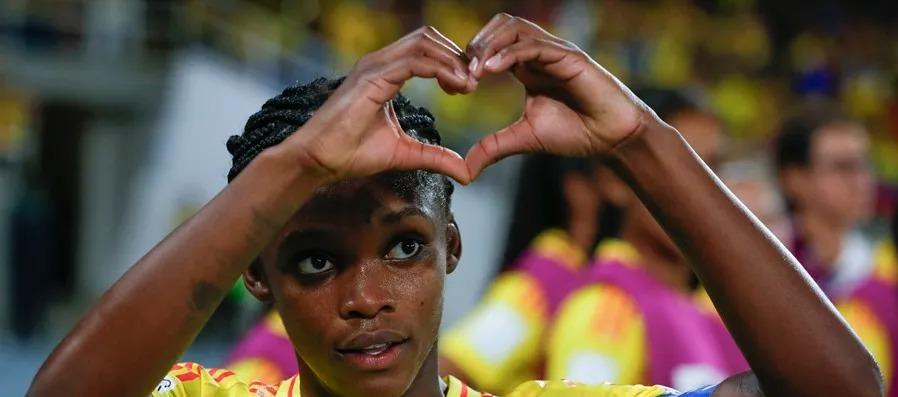 Linda Caicedo con la selección colombiana.