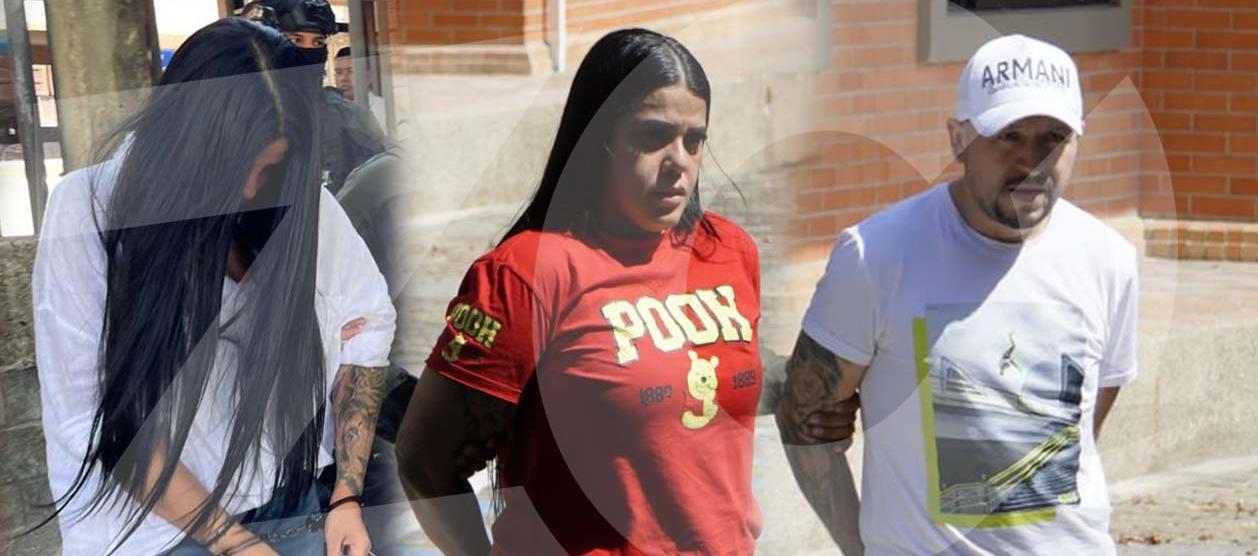 La pareja de 'Castor' y los otros dos familiares cuando fueron capturados el miércoles. 