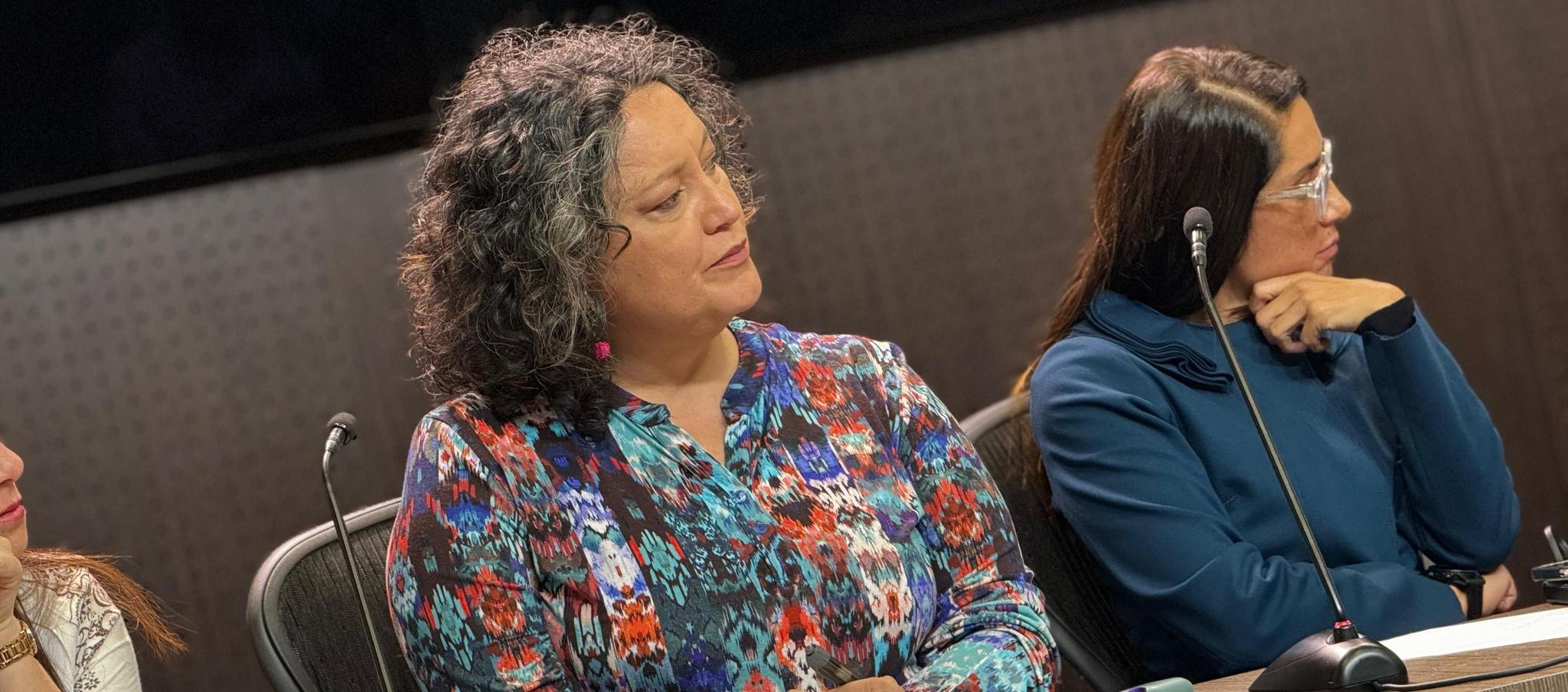 La senadora Angélica Lozano.