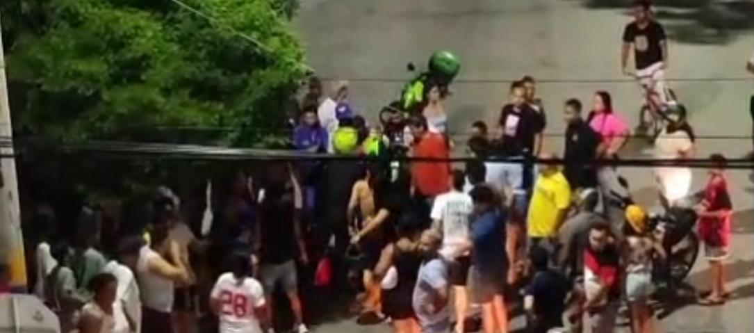 Lugar donde fue atracado el policía.