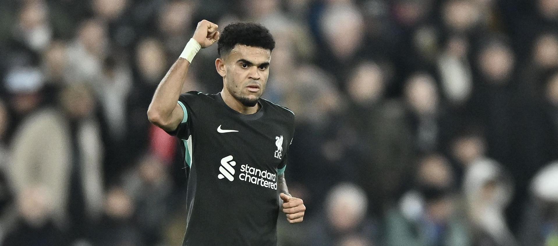 Luis Díaz celebrando un gol.